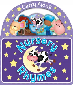 Illustrated Nursery Rhymes Board Book - Kids' Early Learning Storybook, Carry-Along Books for Kids