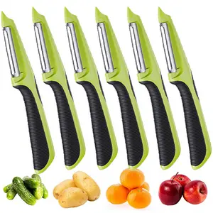 Ergonomic 2-in-1 Peeler: Say Goodbye to Hand Fatigue! Sharp Stainless Steel Fruit & Veggie Peeler Fruit&Veggie Peeler with Sharp Stainless Steel  Handle Ergonomic Non-slip Design for Comfortable Grip