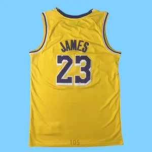 Classic-Design stitched Basketball Jerseys Gold shirt Eye-Catching CV