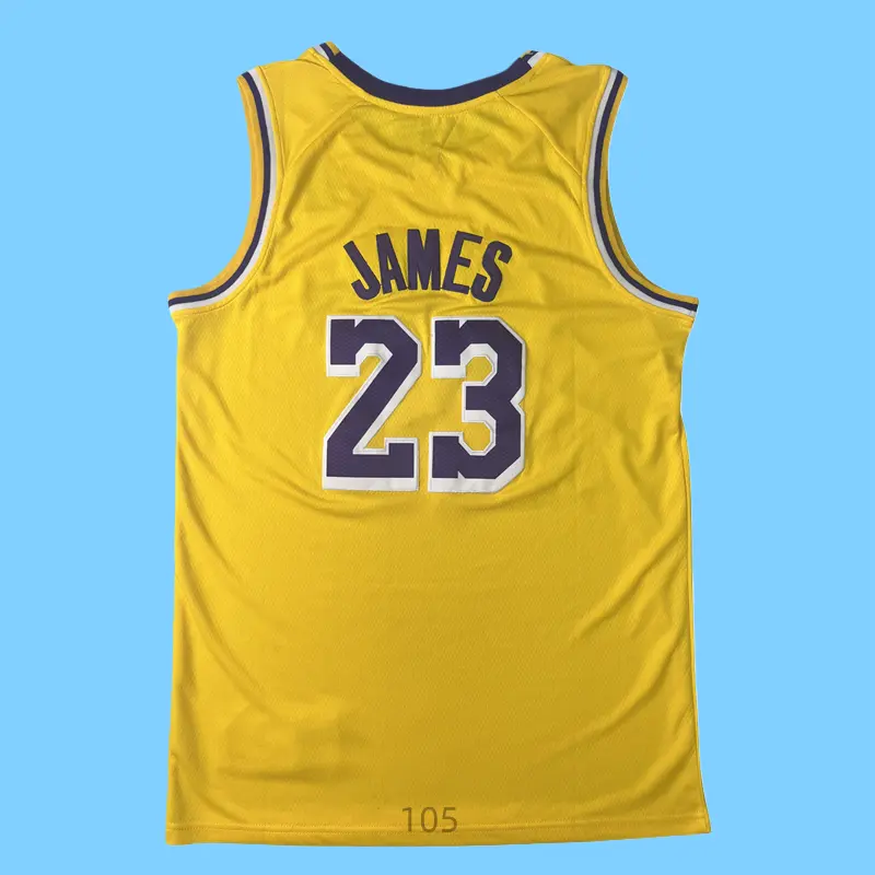 Classic-Design stitched Basketball Jerseys Gold shirt Eye-Catching CV