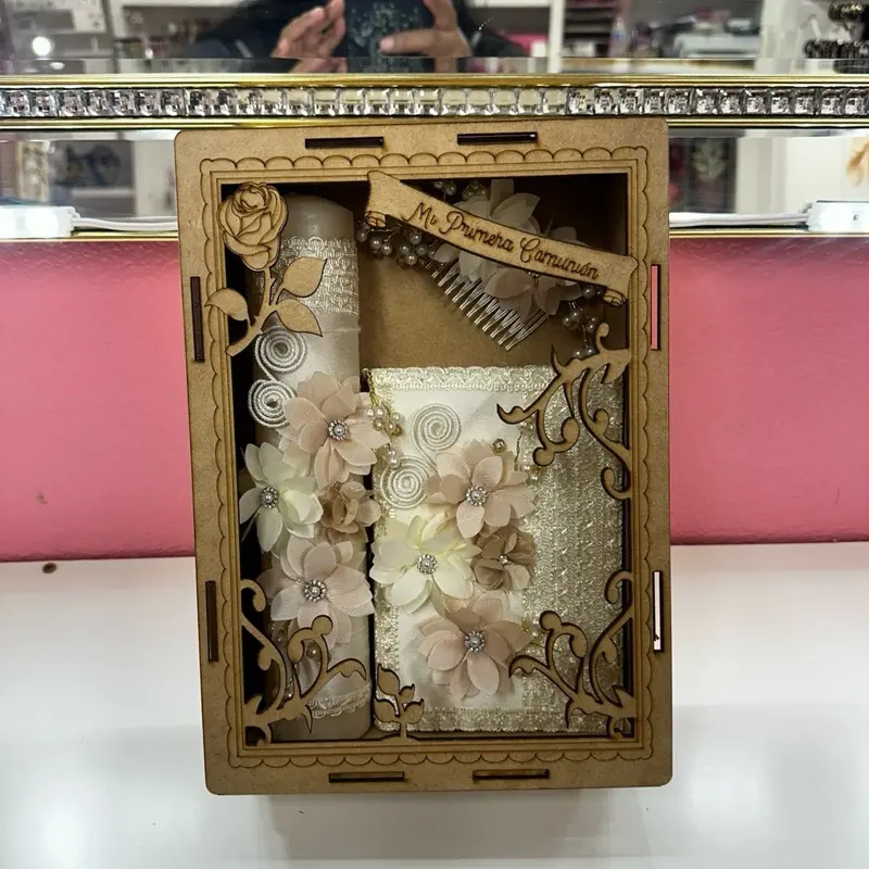 Primera Communion Set First Communion Set with Floral Decor and Elegant Design for Special Occasions