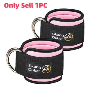 Ankle Straps, 2 Counts Workout Cuff Attachments for Exercise Bands, Ankle Straps for Leg, Glute and Ab Exercises, Fitness Equipment and Gym Accessories