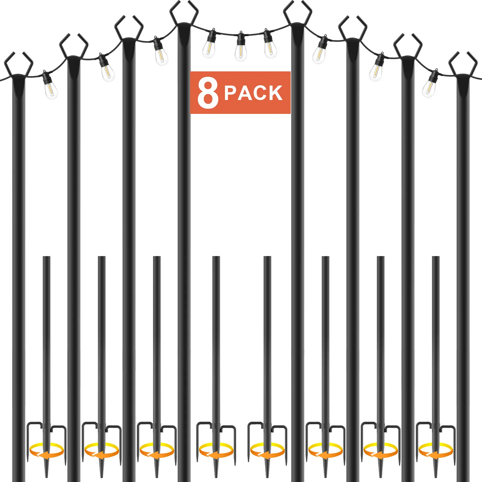 8FT 8 Pack