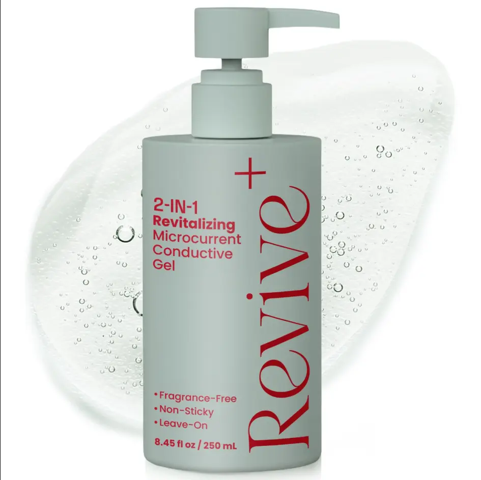 AuraLux 2-in-1 Microcurrent Gel — Conductor + Hydrating Serum, 8.45oz