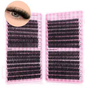 Single Cluster False Eyelashes, Delicate Cross Design, Soft and Lightweight, Ideal for Daily or Commute Makeup, Reusable