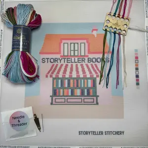 Bookstore — Modern Needlepoint Kit (Large Design)