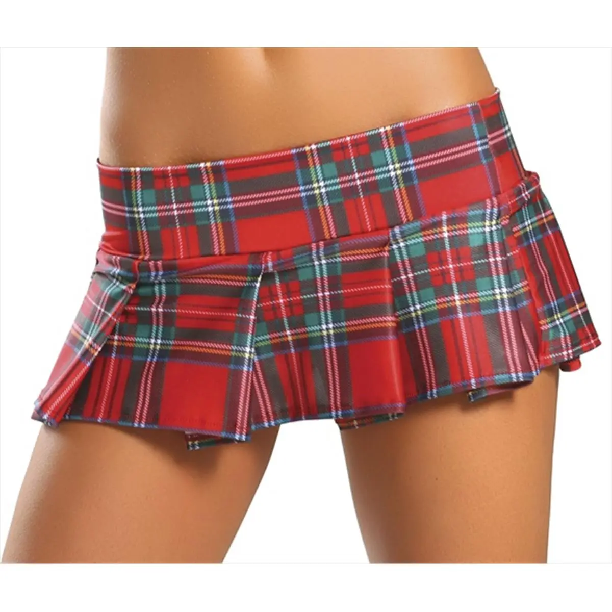 Roma Costume 14-1303LP-RED-S-M Pleated Skirt- Small-Medium - Red Plaid