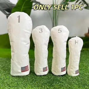 Premium Minimalist Numerical Classic Americana Golf Club Head Cover, Durable Protective Gear for Traditional Golfers & Retro Enthusiasts, Golf Accessory
