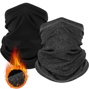 2 Pack Winter Neck Gaiter Warmer for Men&Women,Windproof Face Cover Fleece Face Mask Scarf for Cold Weather Sport, Outdoor Sports Mask