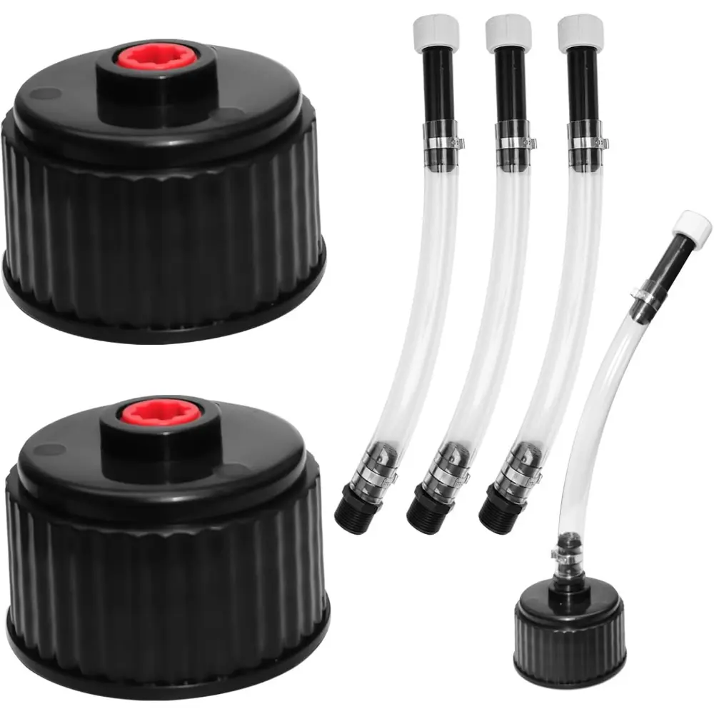 5 Pieces Fuel Filler Jug Hose Racing Fuels Replacement CapLC2 fuel jug hose Gas Can Cap Racing Fuels Replacement Cap 5 Gallon Gas Jug for Fuel Container Fuel Tank Gas Jug