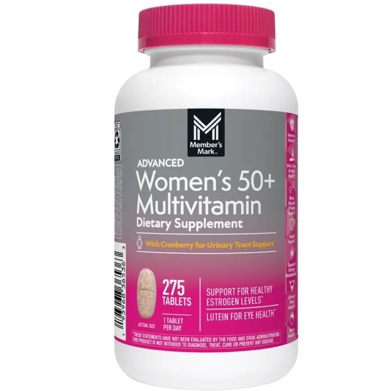 Member's Mark Advanced Women's 50+ Multivitamin Tablets, 275 counts Healthcare Supplement