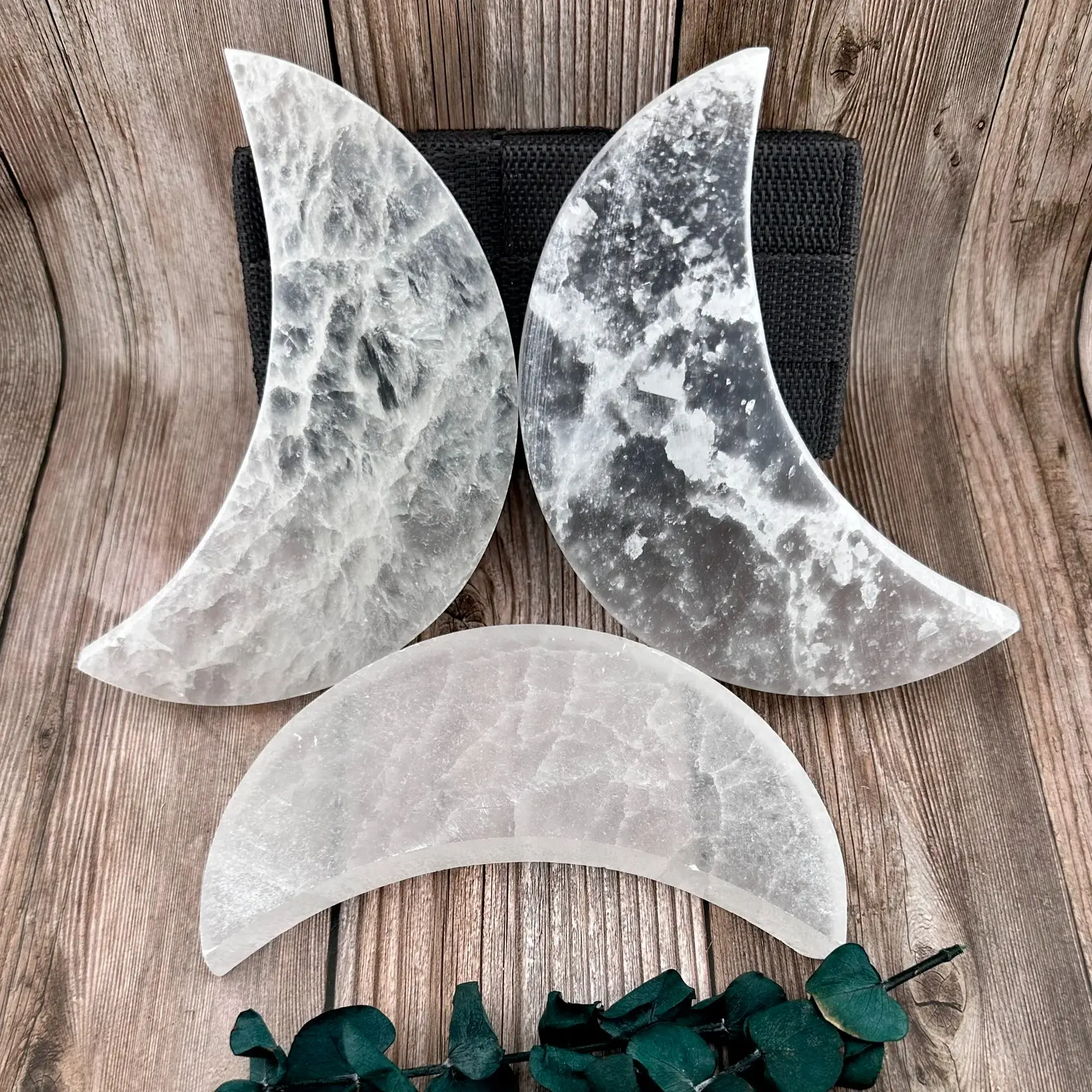 Two Crescent moon & one full moon plate!