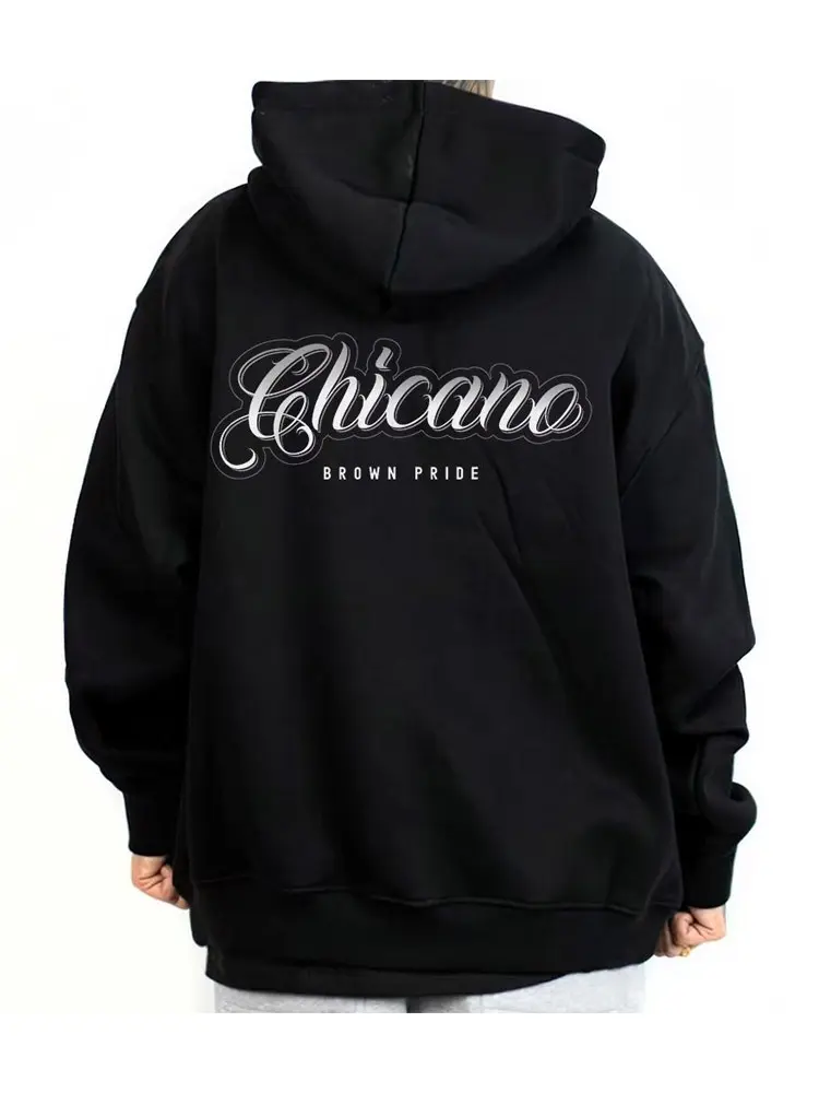Chicano Brown Pride Clothing Mexican Clothes Lowrider Clothes Oversized Graphic Tee Medium Heavy Sweatshirt Hoodie for Men & Women Full Size S-5XL 0101 Unisex Loose Fit