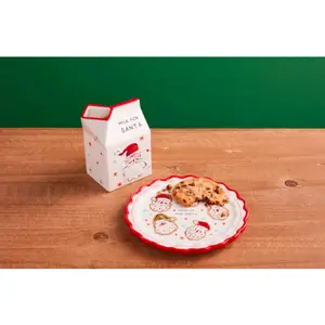 Santa Cookies for Set - Includes Assorted Cookies and Candy Canes