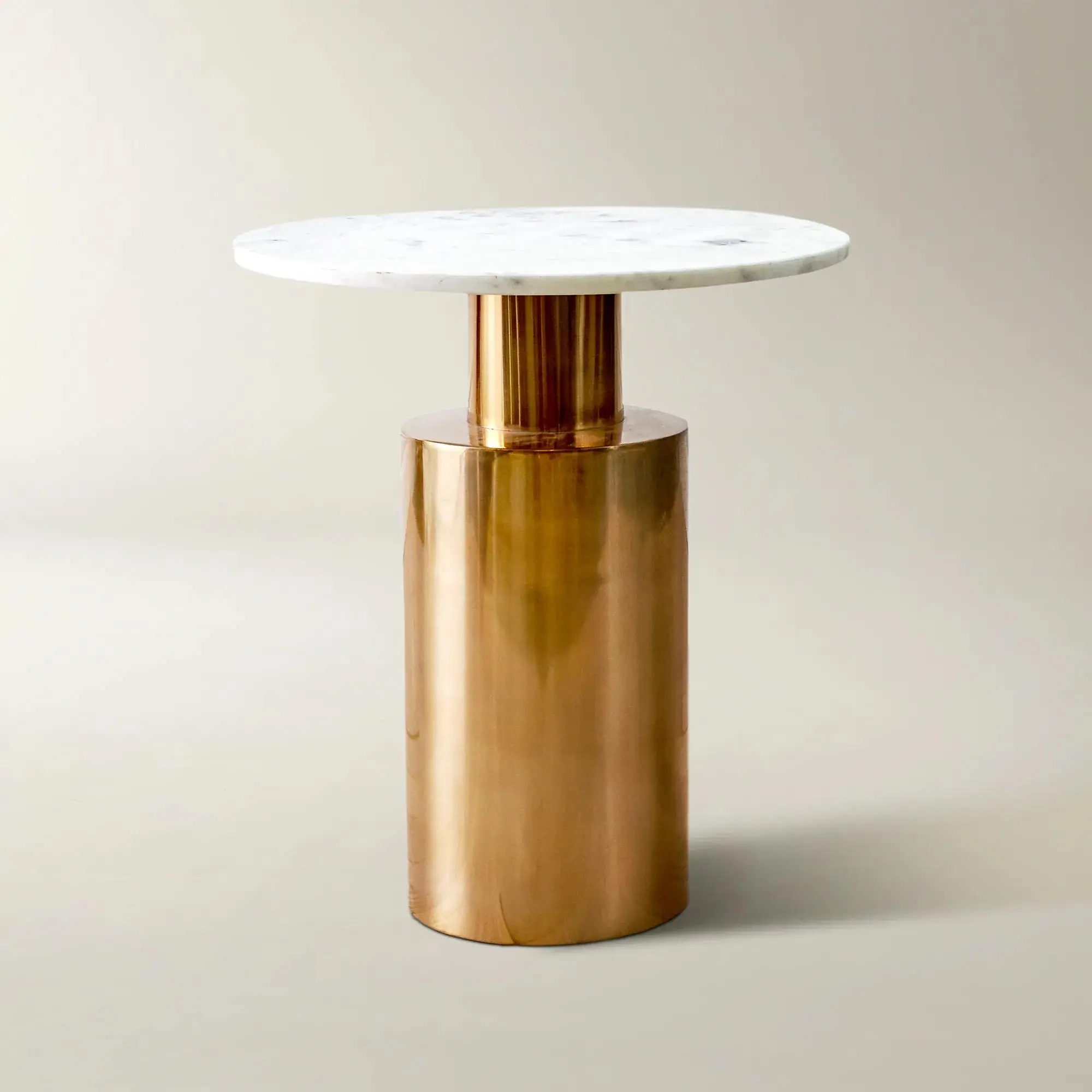 Z Gallerie Capri Pedestal Accent Table - Modern Accent Furniture, Outdoor Nightstand Table
