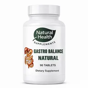 Natural Health Supplements Gastro Balance Herb-Based Digestive Aid, 90 Tablets with Slippery Elm Bark & Goldenseal Root, for Gastritis Relief & Optimal Gut Wellness - Dietary Supplement
