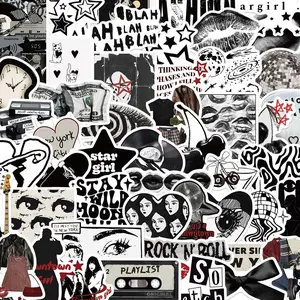 Street Style Sticker, 50/1000pcs Waterproof Self Adhesive Decor Paper, Decor Sticker for Gift Greeting Card Water Bottle Laptop Phone, Ornaments, Cellphone