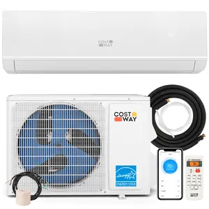 COSTWAY - Energy Star Certified 18000 BTU 25 SEER2 208-230V Ductless Mini Split Air Conditioner and Heater WiFi Enabled