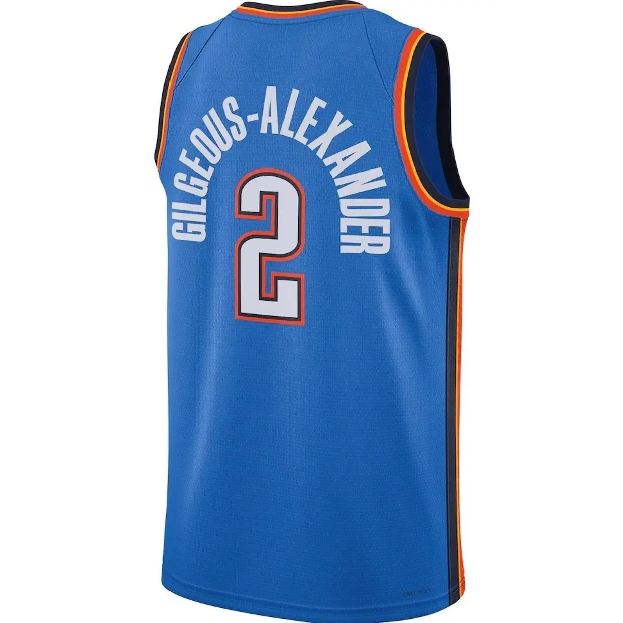 Unisex Basketball #2 Gilgeous-Alexander Oklahoma Team Swingman Jersey - Icon Edition - Blue