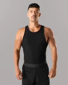 Zero Ribbed Tank 2pk - Black