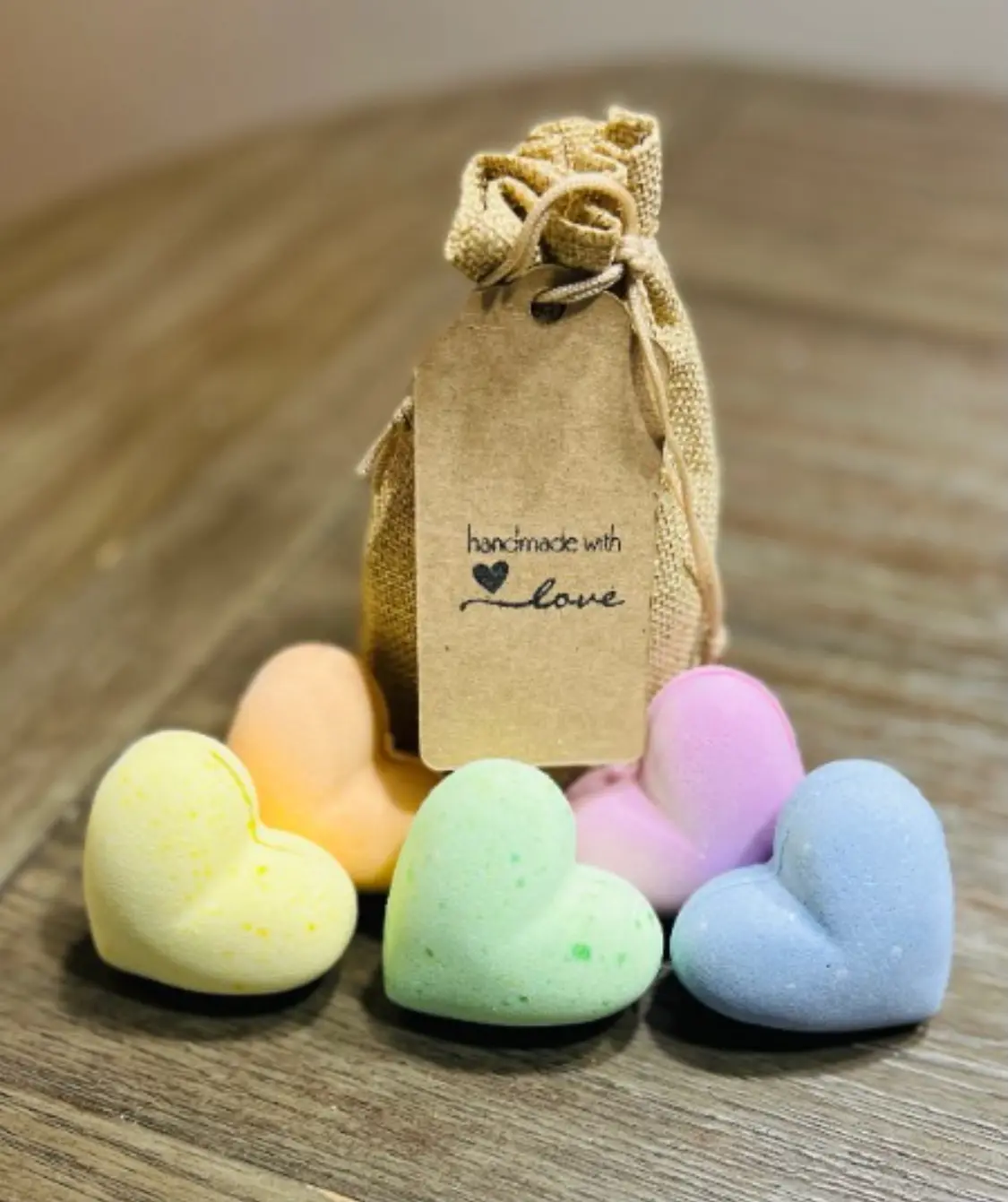 Valentine Bath Bombs / Bag of Love Bombs / Valentine's / Heart Bath Bombs / Gift