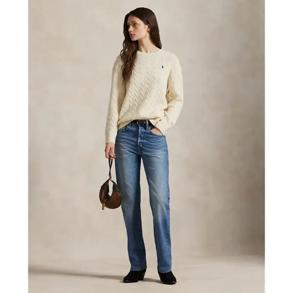 Polo Ralph Lauren - Cable Wool-Cashmere Crewneck Sweater