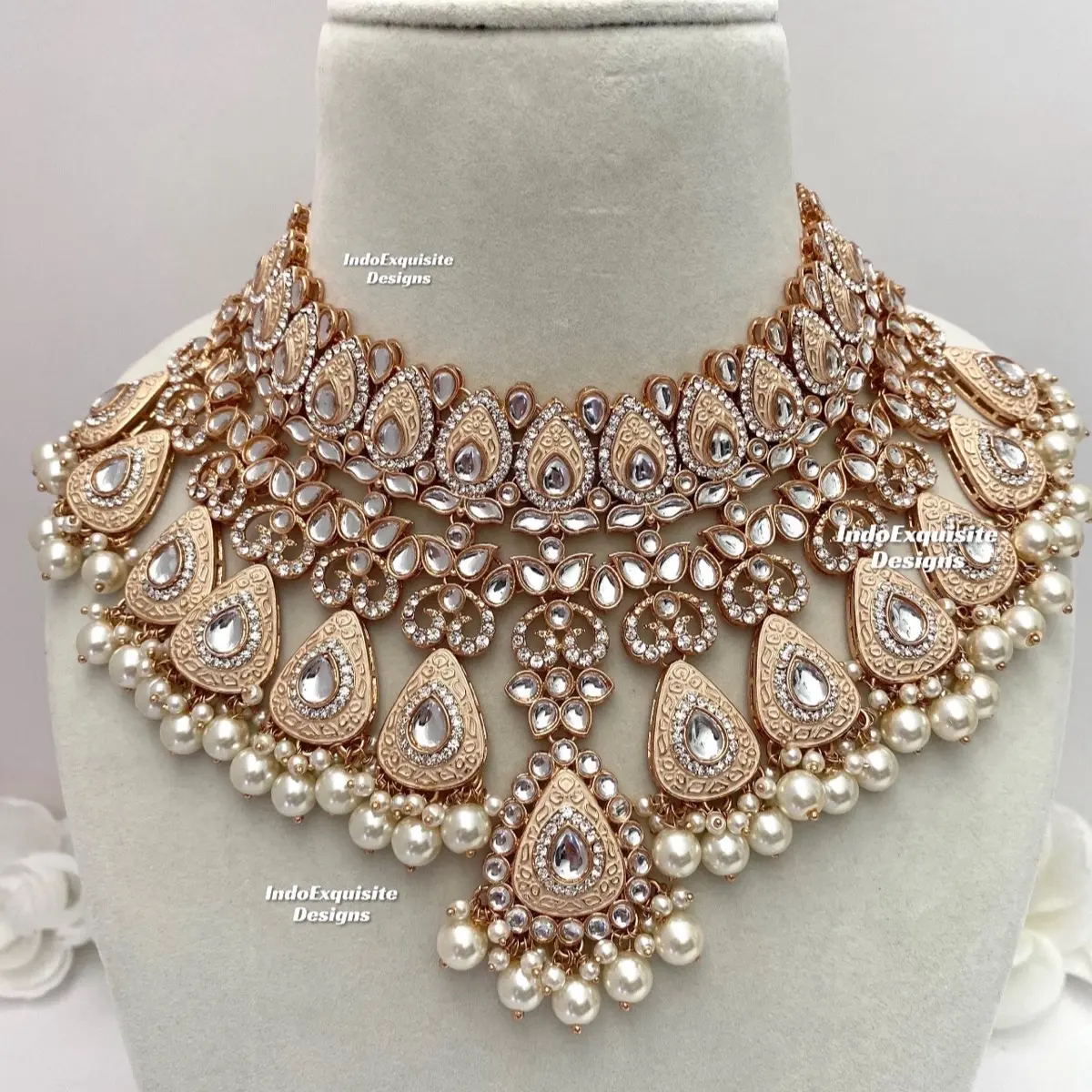 Premium Quality Kundan Meenakari Bridal Set with Necklace Earrings & Tikka for Pakistani Brides