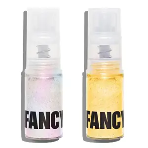 Fancy Sprinkles Fancy Dust Duo Premium Edible Glitter Spray for Sparkling Food & Drinks No Taste or Texture (4g, Moonstone & Fool's Gold Edible Glitter Pre-Filled in a Fancy Dusting Pump)
