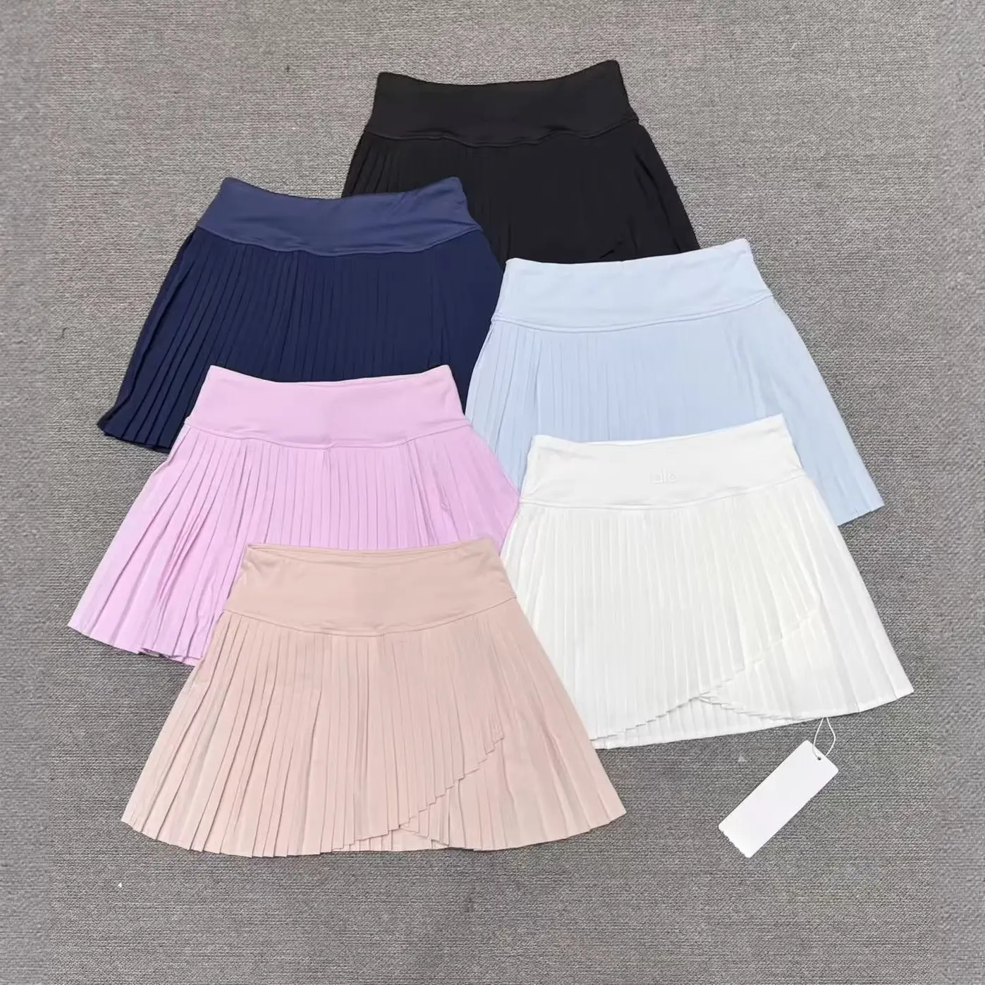 A 1 0 Spring/Summer Sports Pleated Skirt, Badminton Sports Short Skirt, Breathable Anti-Exposure Tennis Skirt for Running and Yoga, Outdoor