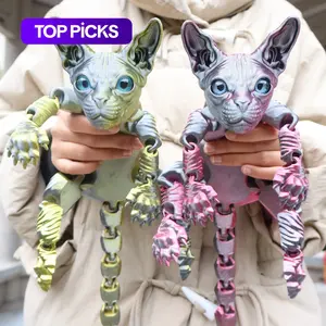 3D Cat Statue, 1 Count Colorful Cat Figurine, Garden & Bedroom Decor, Perfect Birthday Gift, Holiday Party Gift, Home Decor, Ornaments #TOP PICKS