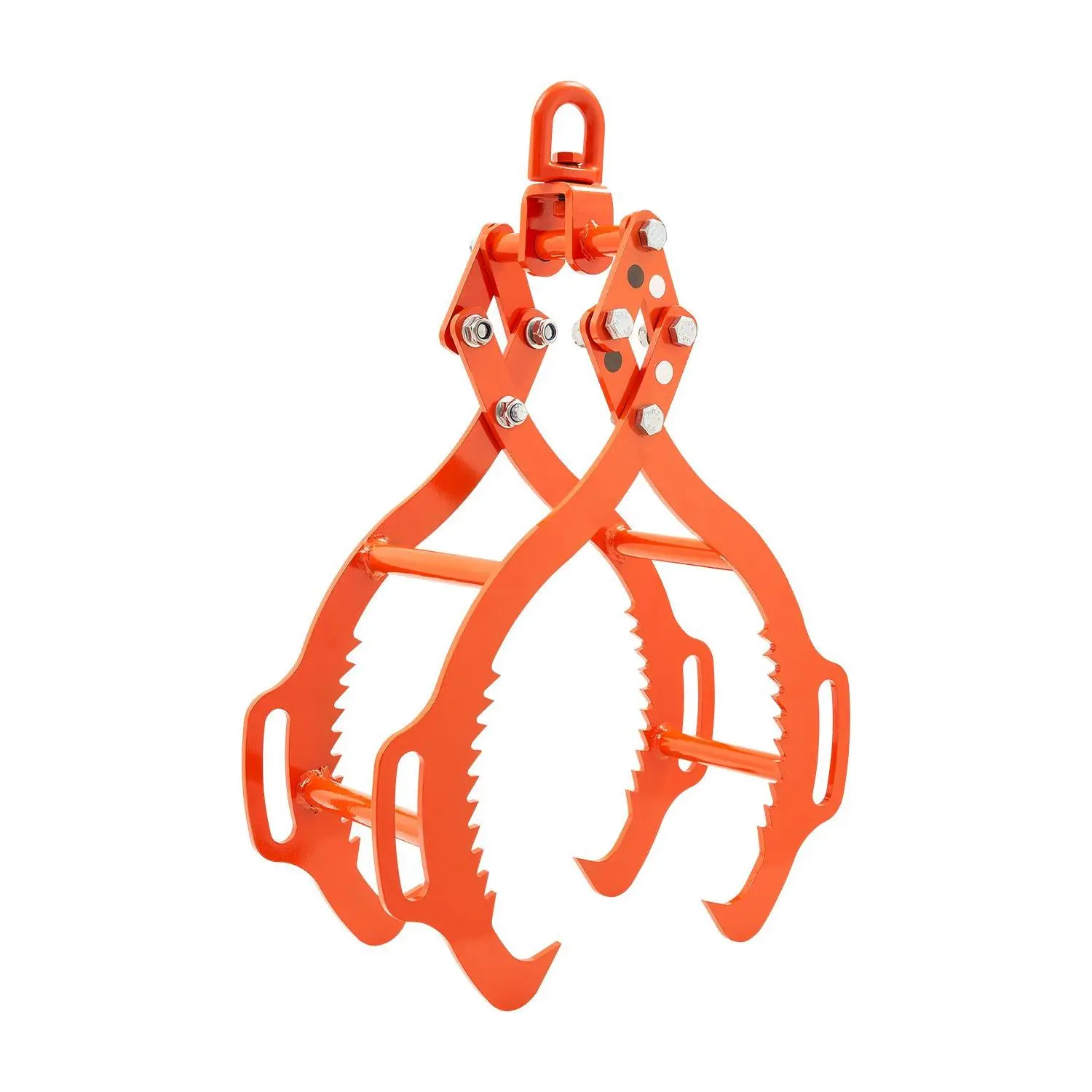 【Summerfinds】VEVOR 28in Log Lifting Tongs 4-Claw Log TongsHeavy Duty Steel Log Grapple1000LBS Lifting CapacitySwivel Log Graper TimberEagle Claw DesignLog Skidding Tongs for TrucksTractorsForklifts