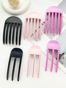 Women's Bangs Hair Root Volume Clips, 3 Tooth/6 Tooth Lazy Pad Hair Roller, Shark Teeth Design, Easy Styling, Suitable for Early Risers, Quick Morning Routine