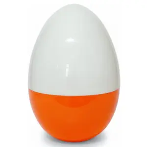 Giant 12 Inch Transparent Plastic Easter Egg with Handle, Cute, Perfect for Easter Egg Hunts, Party Decor, Candy Storage, Easy to Carry Design