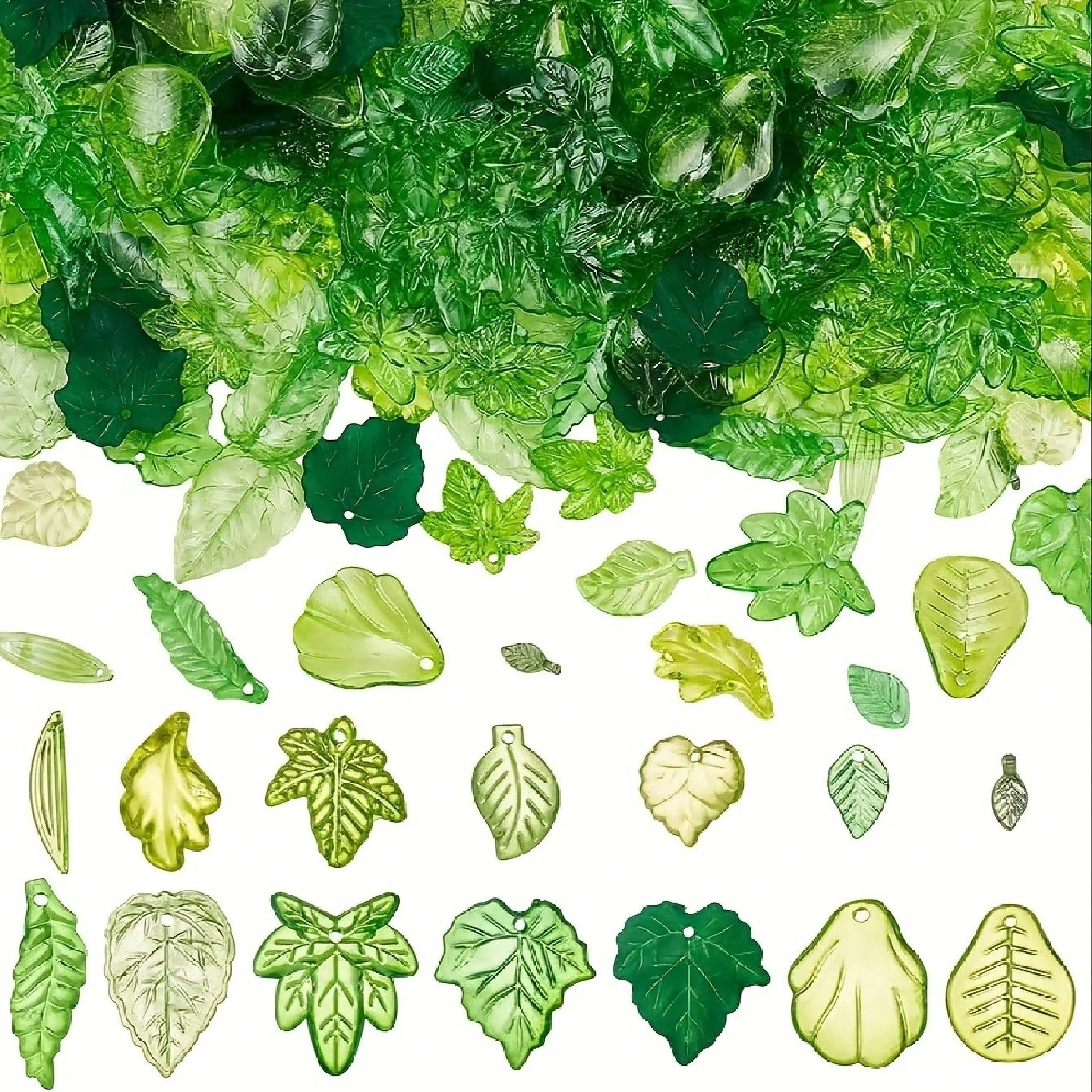 Mix Leaf Beads, Curved Leaf Pendants, Jewelry Making Accessories, Jewelry Making Supplies, Perforated Plant Pendants, DIY Crafts, Necklaces, Diy Jewelry Decoration