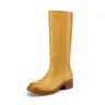 DREAM PAIRS Womens Brynn-Knee High Boots Square Toe Platform Chunky Block Heel Banana Campus Boots- for Women Comfortable Low Heel Side Zipper Womens Riding Tall Boots,back to school,back to school haul,outdoorfun