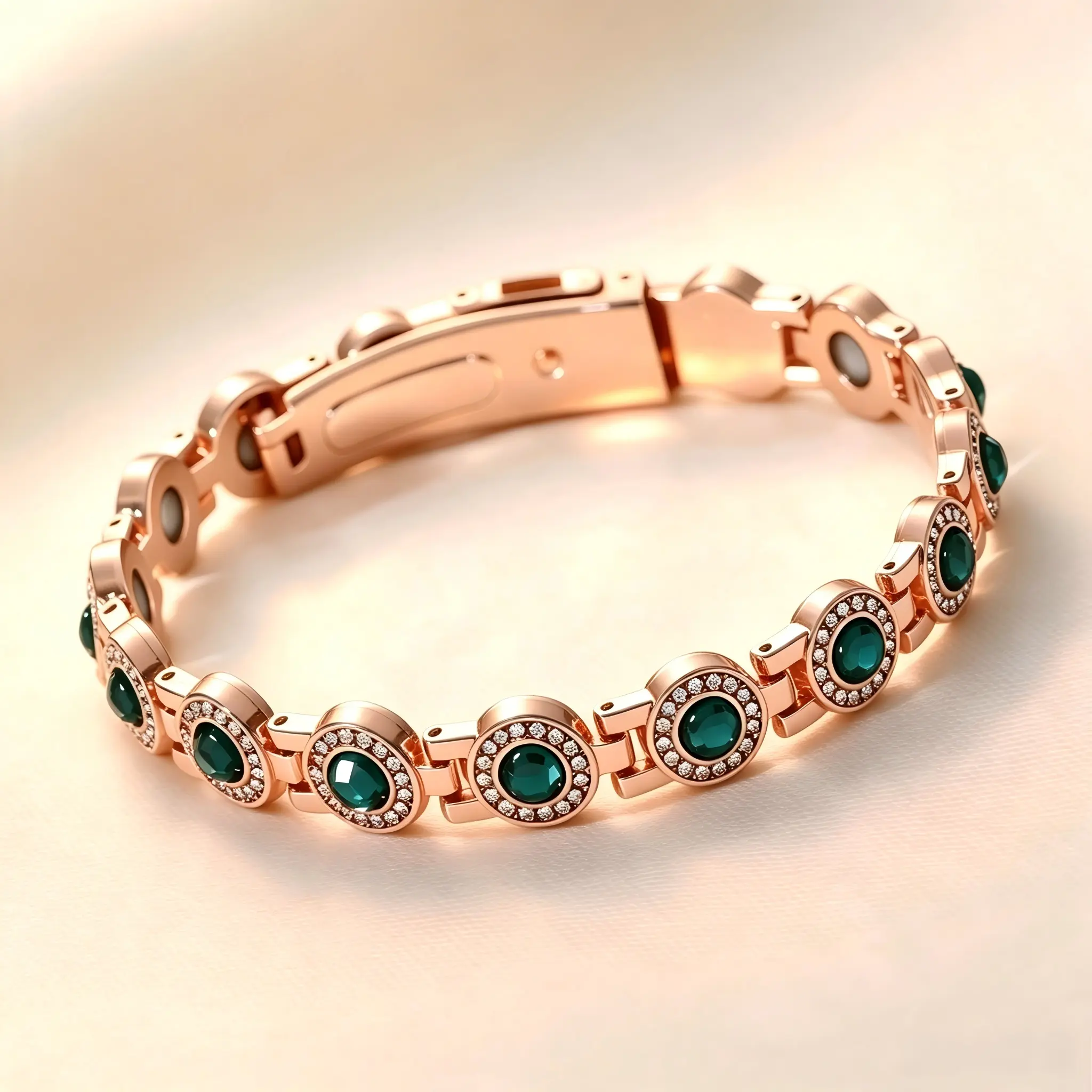 Mothers Day Gift Ideas | Women's Pure Copper Magnetic Bracelet | 3500 Gauss Magnets & Crystal Accents | Adjustable Copper Bracelet | Power Balance Bracelets | Copper Jewelry Bracelet | Bra Bracelet | Adjustable Copper Bracelet
