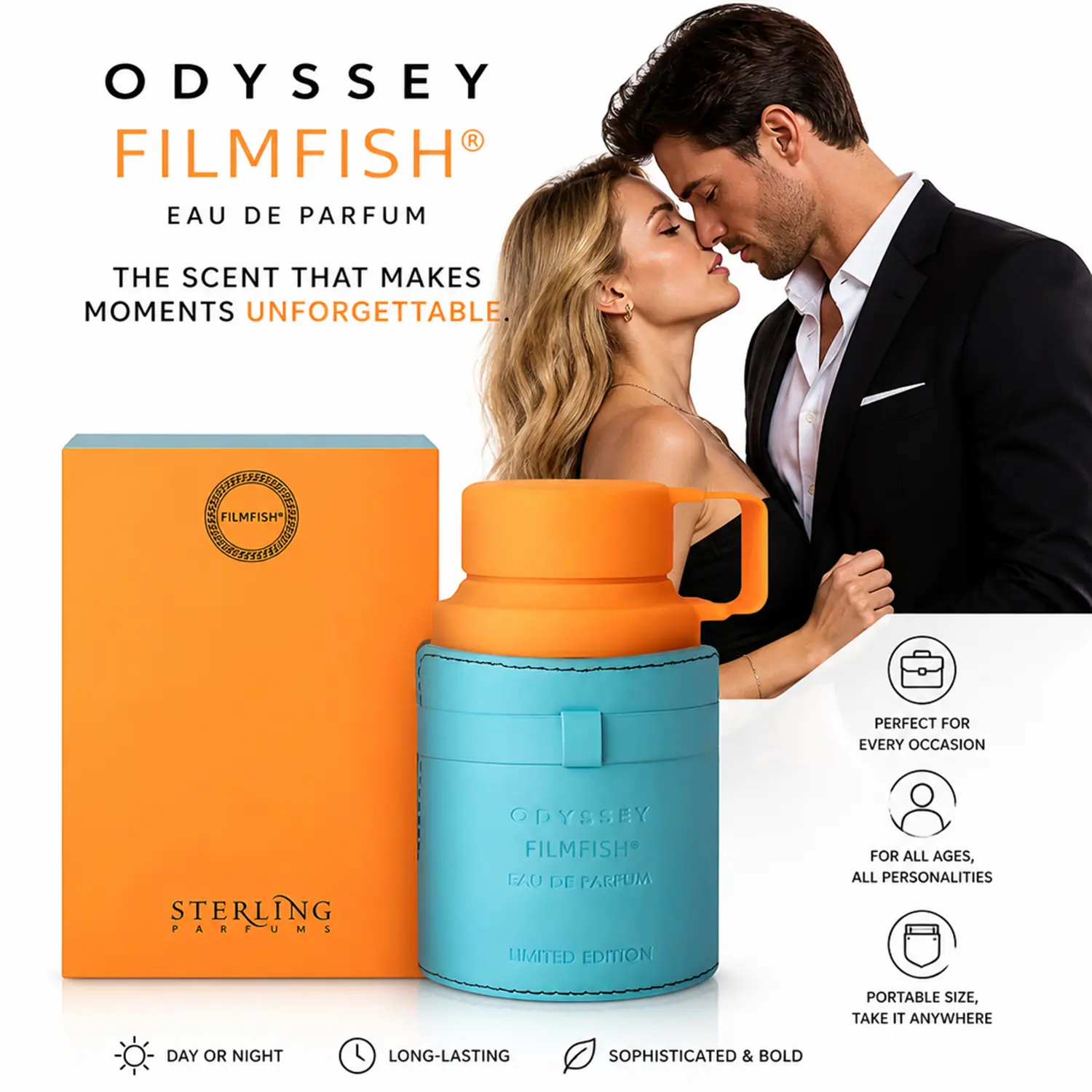Men's Strong Pheromone Cologne - Floral Fruity Woody Notes, 100ml/3.4fl.oz Attraction-Boosting Fragrance, Love Gift for Valentine's Day, Christmas, Men's Cologne