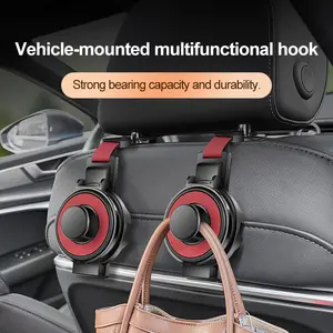 Multi-function Hook For Car Chair Back, With Cup Holder, Car Seat Hooks With Phone Holder For Purse, Backpacks, Toys, And Even Bottle Storage Organizer