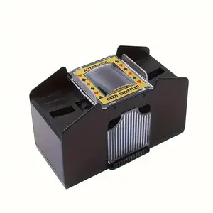 Automatic Poker & Blackjack Shuffler, Durable Transparent Plastic, Quick and Clean Shuffling, Perfect for Family Game Night and Enthusiasts
