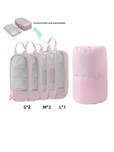 Father's Day Gifts, Travel Organizer Set, Waterproof Compression Travel Storage Bag Set, Zipper Travel Organizer for Backpack & Suitcase, Compression Travel Cubes, Travel Accessories, Travel Organization Pouch, Travel Packing Cubes