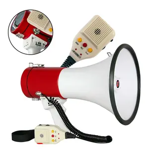 5 Core Megaphone 50W Bull Horn Professional PA Speaker w 1200 Yards Range Loud Siren Voice Amp