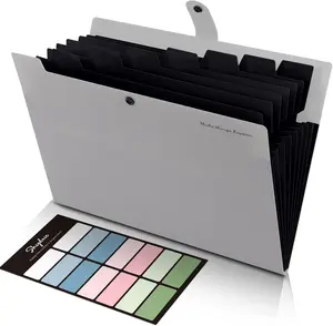 Accordion File Organizer, 8 Pockets Expanding File Folders