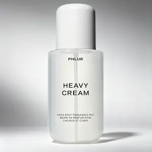 PHLUR Heavy Cream Hair & Body Mist 8 Fl Oz 240ml, Creamy Gourmand Vanilla Fragrance Spray for Women, Rich Blend of Fluffy Marshmallow, Silky Coconut Cream & Bright Citrus, Hydrating Dual-Use Scent Mist for All-Day Sweet Cozy Aroma