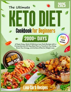 The Ultimate Keto Diet Cookbook for Beginners: 2000+ Days of Super Easy, Quick & Delicious Low-Carb Recipes with a Comprehensive 30-Day Meal Plan