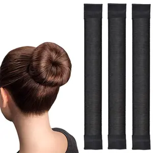 Magic Bun Makers 3 Pcs,LHAAAYF Professional Hair Bun Maker-Donut Hair- Perfect Hair Bun Maker-Ballet Bun Maker-Easy Bun Hair Tool-Kids Ballerina Bun-Shaper Bun Hair Tool, Blonde
