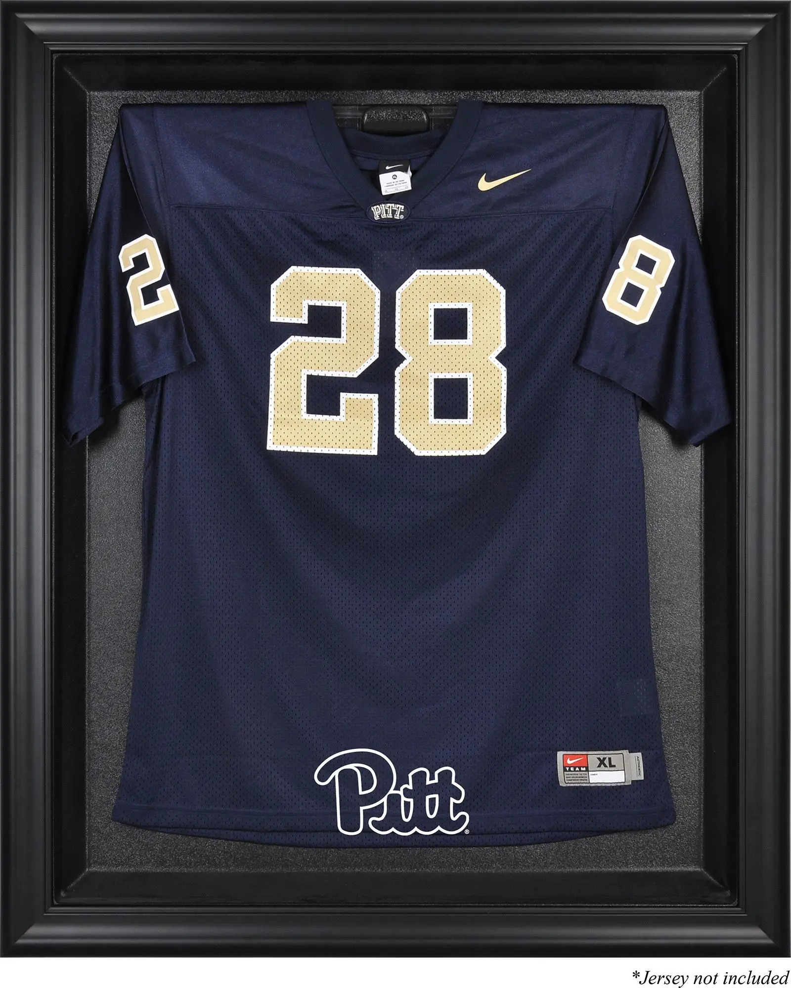 Pittsburgh Panthers Black Framed Logo Jersey Display Case - College Memorabilia