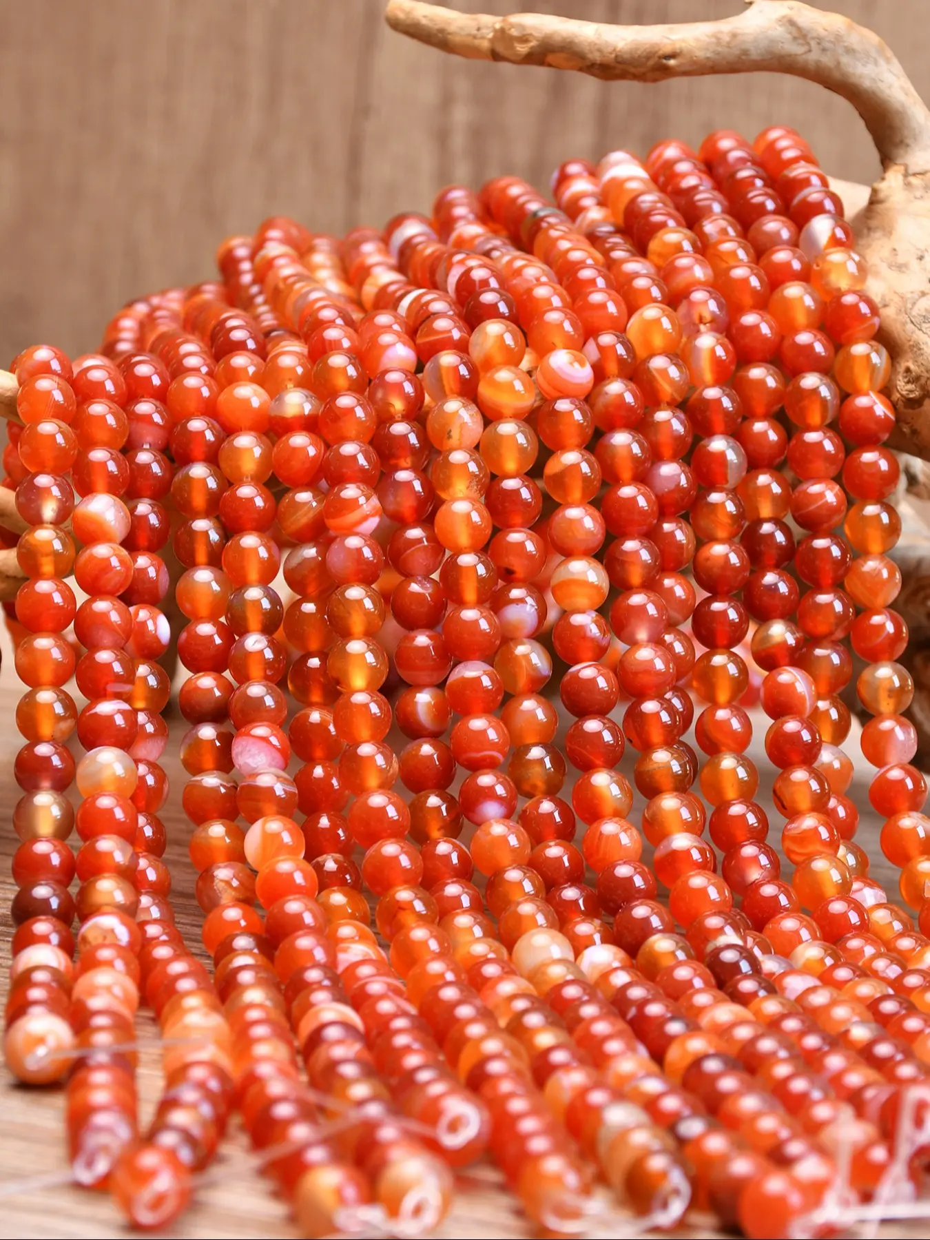 Natural Sardonyx Carnelian Loose Beads, Lustrous Round Beads, 4mm-10mm, for Jewelry Making Supplies, DIY Necklaces, Bracelets and Earrings, Beads Charms Accessories, Diy Beading Accessories, Beaded Jewelry