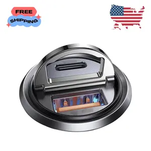 90W USB C Car Charger Fast Charging,[Invisible Design]