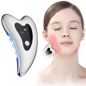Electric Facial Massager, USB Rechargeable Vibration & Heating Facial Massage Tool, Professional Facial Beauty Instrument for Women