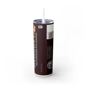 Hershey's Chocolate Almond Skinny Tumbler with Straw - 20oz